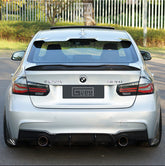 BMW 3 Series M Sport 340i 335i F30 2012 2013 2014 2015 2016 2017 2018 2019 with Aftermarket Parts - Rear Diffuser & Rear Diffuser Undertray Carbon Fiber from Geex Village